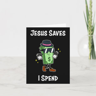Carte Jésus Saves Je Passe Chemise Funny Christian Tee C
