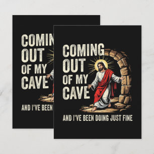 Carte Jésus sortant de ma grotte