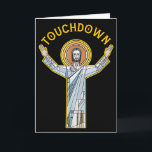 Carte Jesus Touchdown Amusant Citation de foi chrétienne<br><div class="desc">Jesus Touchdown Amusant Citation de foi chrétienne Meme Christ Prie</div>