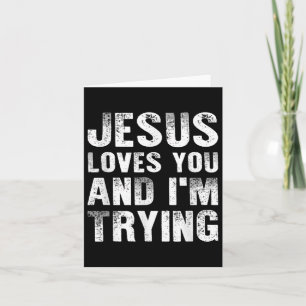 Carte Jésus Vous Aime Et Moi Essayons Hommes Christian R