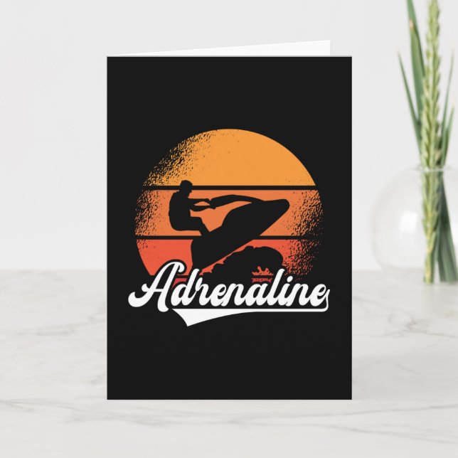 Carte Jet Ski Adrenaline Jet Skiing Water Sports Jetski (Devant)