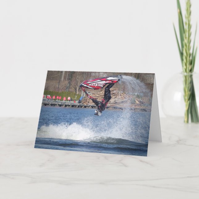 Carte Jet Ski - Greeting Card (Devant)