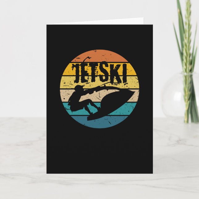 Carte Jet Ski Retro Sports nautiques (Devant)