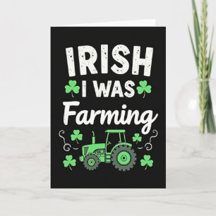 Carte J'étais Agriculteur Irlandais