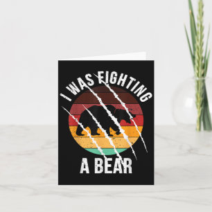 Carte J'Étais En Train De Combattre Un Écrasage D'Ours D