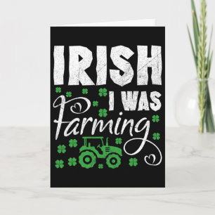 Carte J'étais un fermier irlandais de tracteur pour la S