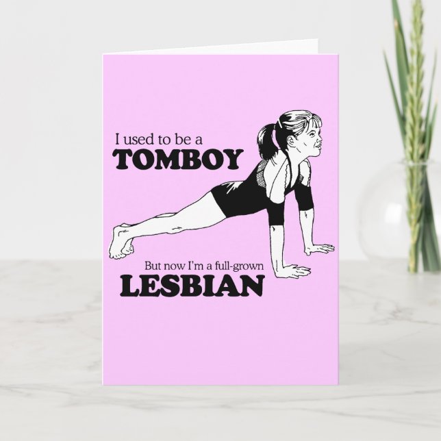 CARTE J'ÉTAIS UN TOMBOY (Devant)