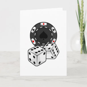 Carte Jetons et dés pour Poker
