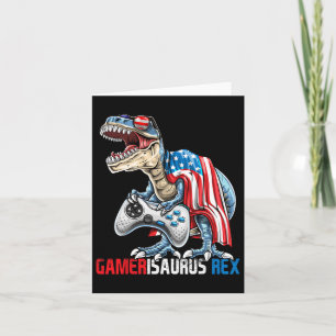 Carte Jeu 4 juillet T Rex Dinosaure Amerisaurus Rex Bo