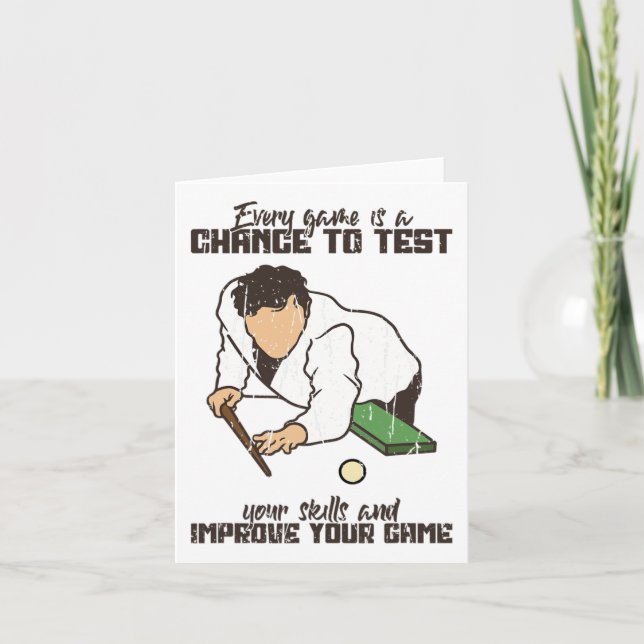 Carte Jeu Chance De Tester Les Compétences Et D'Améliore (Devant)