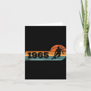 Carte Jeu de basket-ball Vintage Né en 1965 Anniversaire