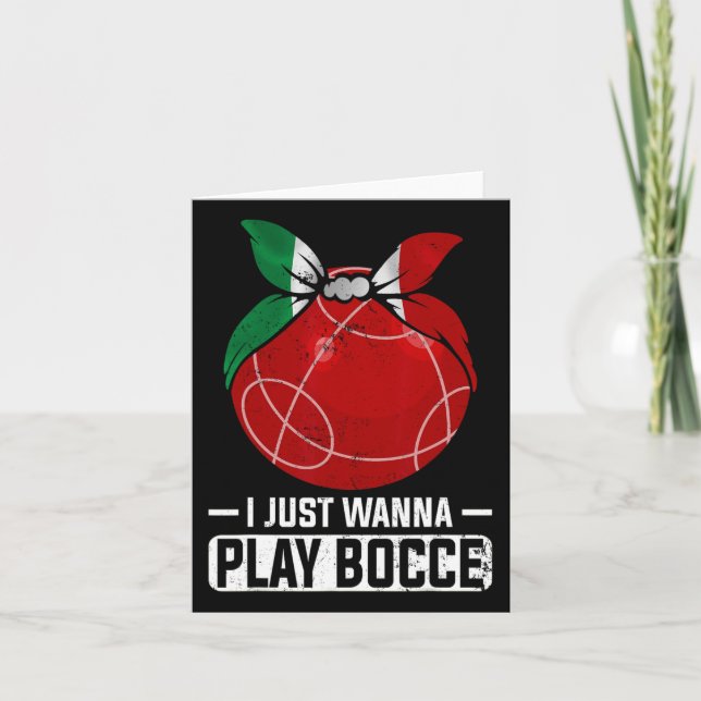 Carte Jeu de Bowling Italien Bocci Player Bocce Byll (Devant)