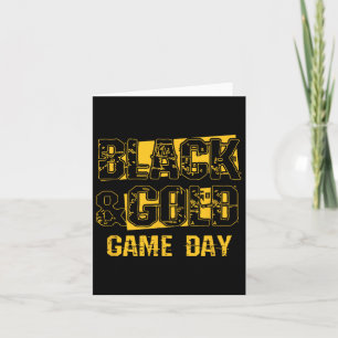 Carte Jeu de Chemise Noire Et Or Jour Lycée Football
