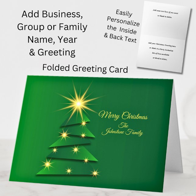 Carte Jeu de correspondances Green Christmas Tree Change (Créateur téléchargé)