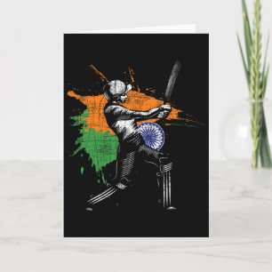 Carte Jeu de cricket indien - Joueur de cricket Tsman Tt