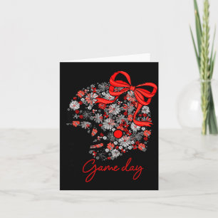Carte Jeu de football floral jour férié féminin Équipe S