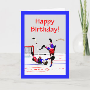 Carte Jeu de hockey Anniversaire