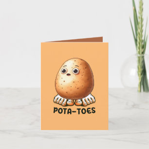 Carte Jeu de mots drôle sur la pomme de terre personnali