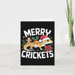 Carte Jeu de Noël Cute Leopard Gecko
