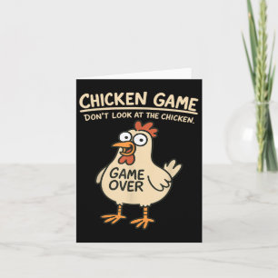 Carte Jeu De Poulet Ne Regarde Pas Le Poulets Drôle De P