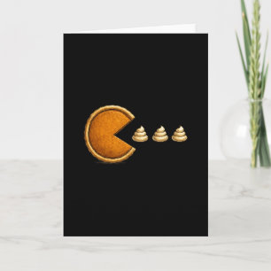 Carte Jeu de poursuite de tarte à la citrouille de Thank