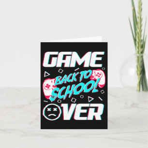 Carte Jeu De Retour À L'École Premier Jour D'Enseignemen