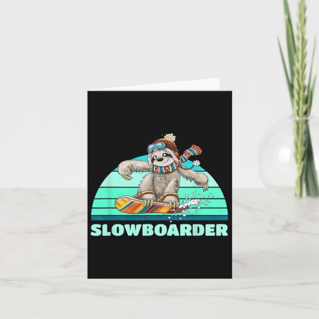 Carte Jeu de snowboard Slowboarder (Devant)