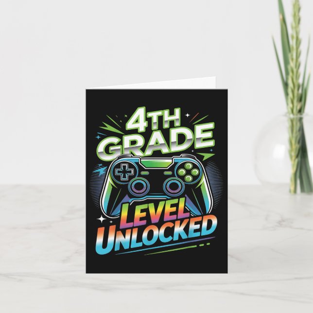 Carte Jeu déverrouillé de 4e année en 4e année Retour à (Devant)