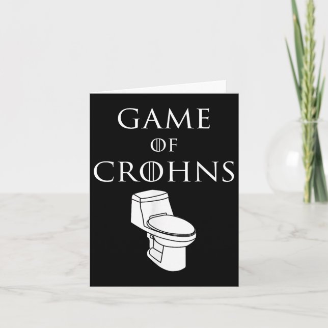 Carte Jeu Drôle de Crohns Sensibilisation Chrons Symp Ma (Devant)