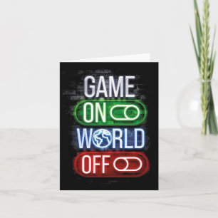 Carte Jeu Gamer Sur World Off Pour Les Garçons Et Les Ho