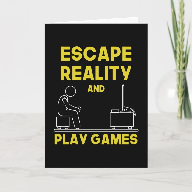 Carte Jeu Jeu Joueur Vidéo Jeu Console Idée cadeau (Devant)