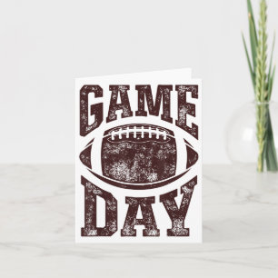 Carte Jeu Jour Football Saison Drôle Hommes Femmes Équip