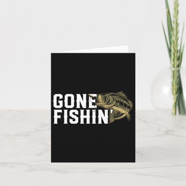 Carte Jeu Pêche Funny Grosse Bouche B Cadeau De Pêche Po (Devant)
