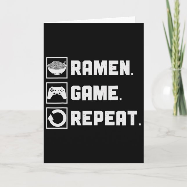 Carte Jeu Ramen Répéter Nouilles Jeux Vidéo Console Joue (Devant)