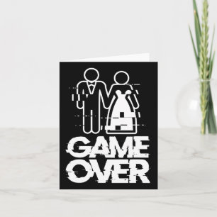 Carte Jeu sur Glitch Bride Groom Drôle Mariage