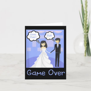 Carte Jeu sur la mariée amusante salle