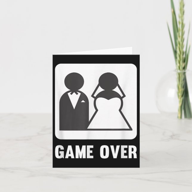 Carte Jeu sur le mariage marié mariée (Devant)
