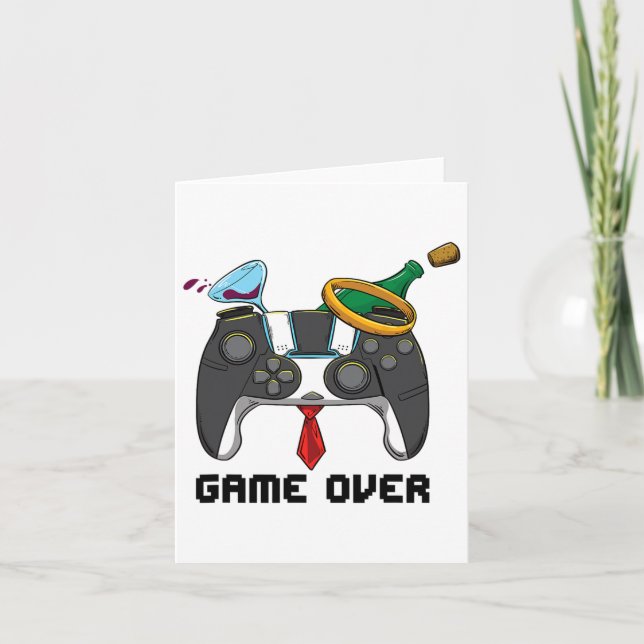 Carte Jeu sur Mariage Bachelor Party Groom Valentines (Devant)