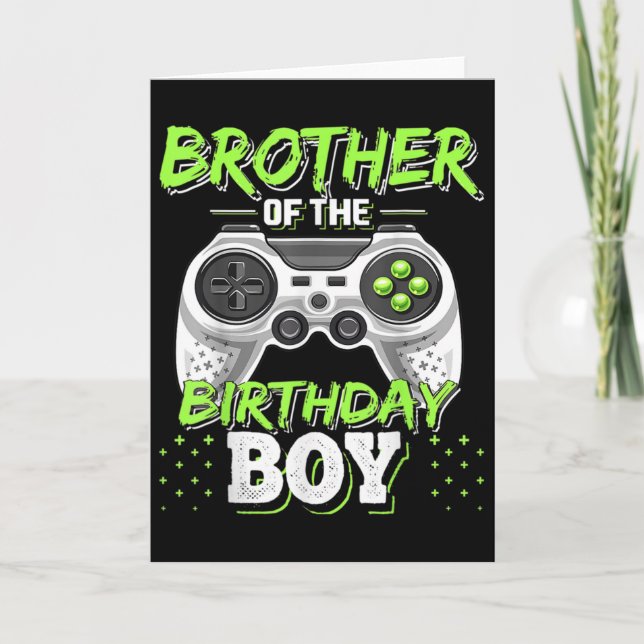 Carte Jeu Vidéo Correspondant Anniversaire Frère De L'An (Devant)