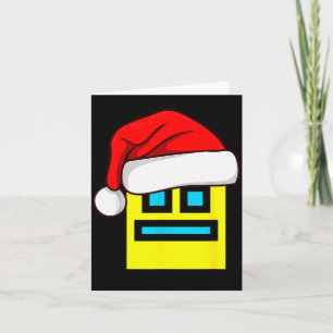 Carte Jeu vidéo de casquette de Noël Santa Géométrie Das