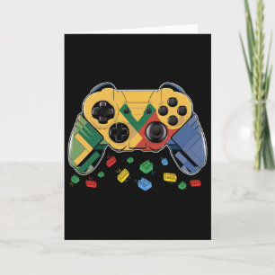 Carte Jeu vidéo de construction de blocs de briques pour