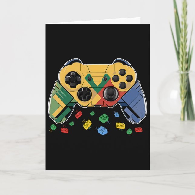 Carte Jeu vidéo de construction de blocs de briques pour (Devant)