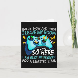 Carte Jeu Vidéo Drôle De Temps En Temps Et Puis Je Quitt