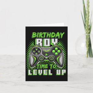 Carte Jeu Vidéo Jeu Anniversaire Fête Garçon