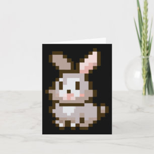 Carte Jeu Vidéo Pâques Pixelé Game Vidéo Pâques Bunny Ga