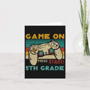 Carte Jeu vintage sur le début de la 5e année Gamer Byck