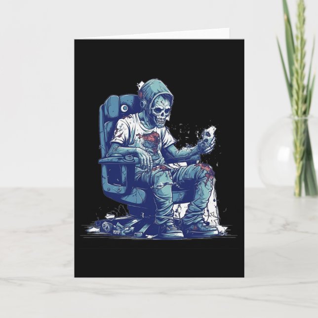 Carte Jeu Zombie Halloween Costume Jeu vidéo jeu C (Devant)