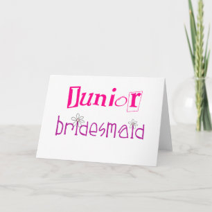 Carte Jeune Bridesmaid