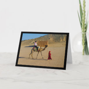 Carte Jeune Fille Avec Chameau