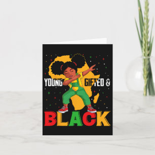 Carte Jeune Fille Cadeau Et Noir Dabbing Histoire Noire